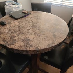 Marble Kitchen Table Set