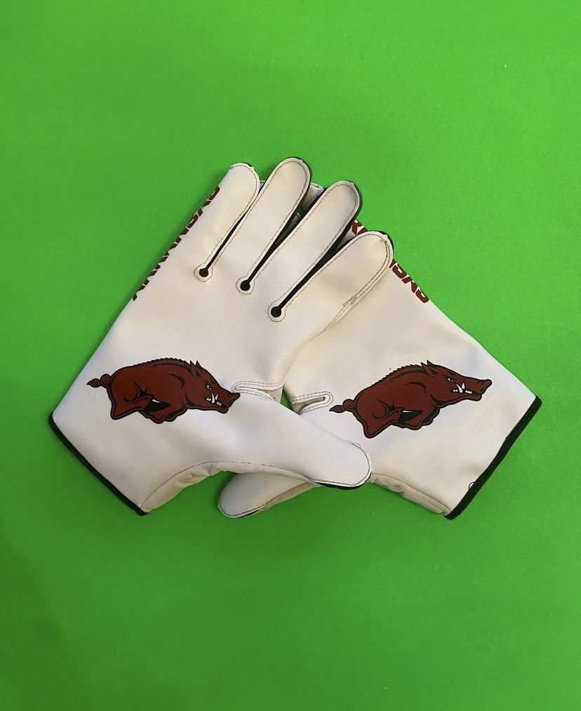 Arkansas Razorback Football Gloves