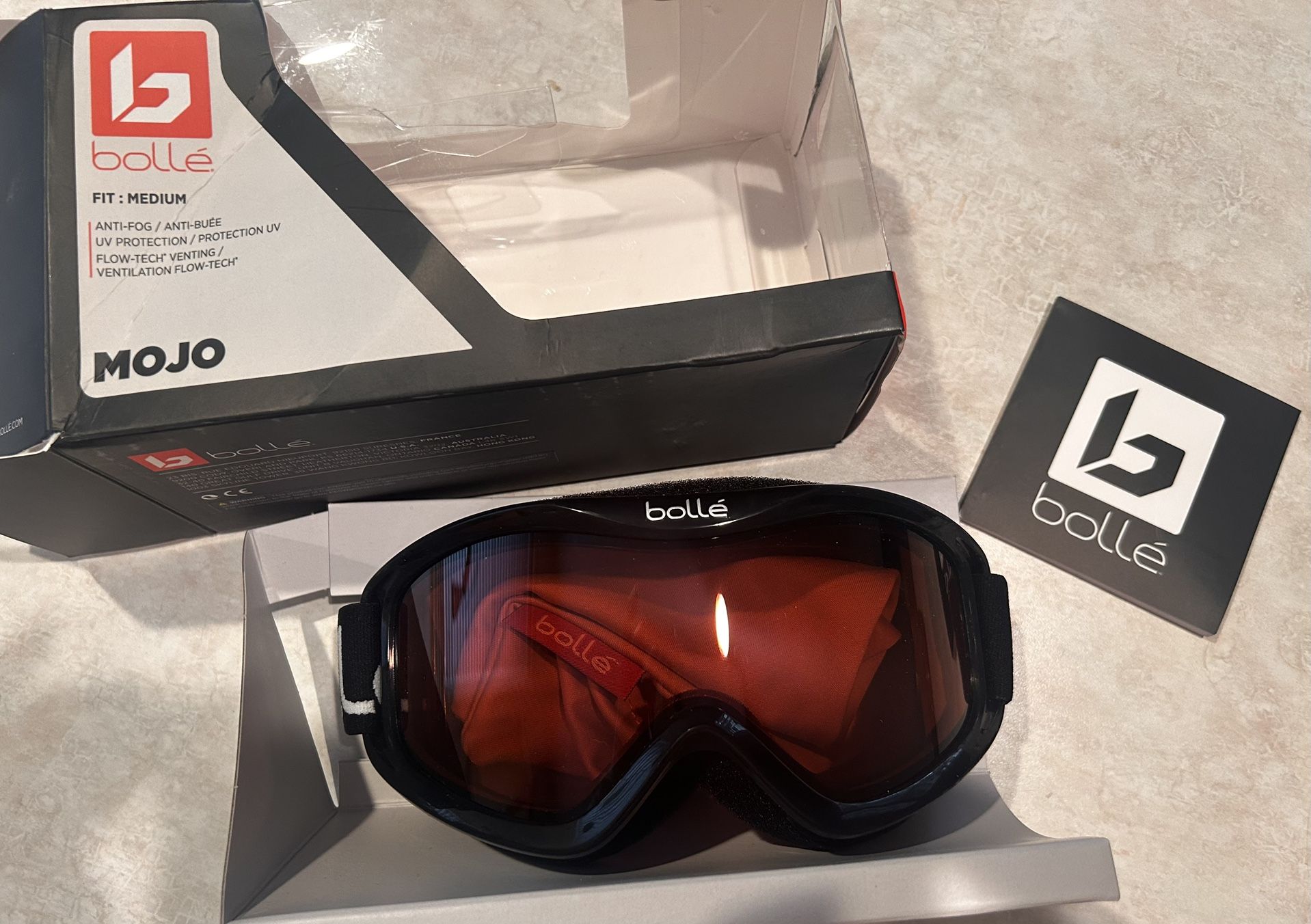 Bolle Snow Goggles Size Medium New