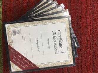 6 Document Frames, Black