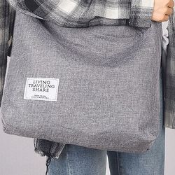  Women Shoulder Bag Large Canvas Handbag, Tote Handbag, 15"×13" & Small Crossbag