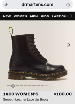 Dr. Martens 1460 woman’s smooth leather lace up boots