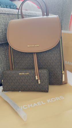 💯 Real!!!! Brand New!!! Michael Kors Phoebe Backpack With Large Wristlet Wallet 