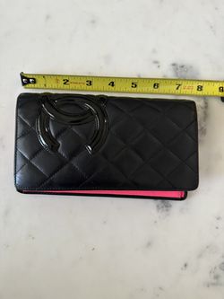 Chanel Cambon Black And Pink Wallet for Sale in Costa Mesa, CA - OfferUp
