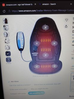 Snailax back massager with heat.