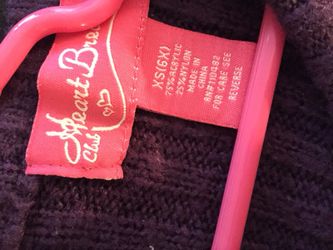 Little girls purple cardigan