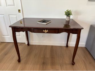 Vintage Mahogany Writing Desk – Queen Anne Style