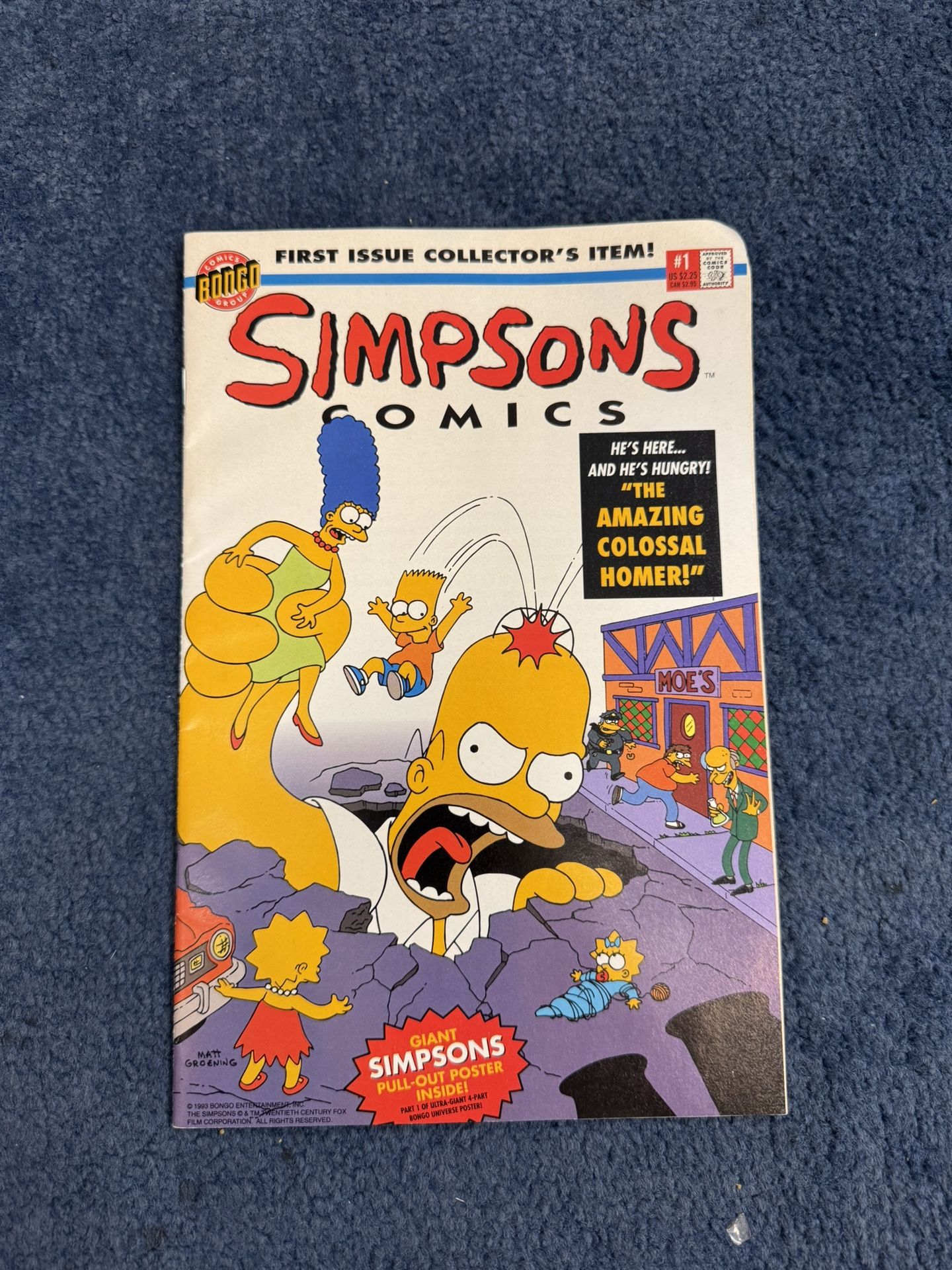 Simpsons Comics #1 Collector’s Edition – Dual Cover + Poster – 1993