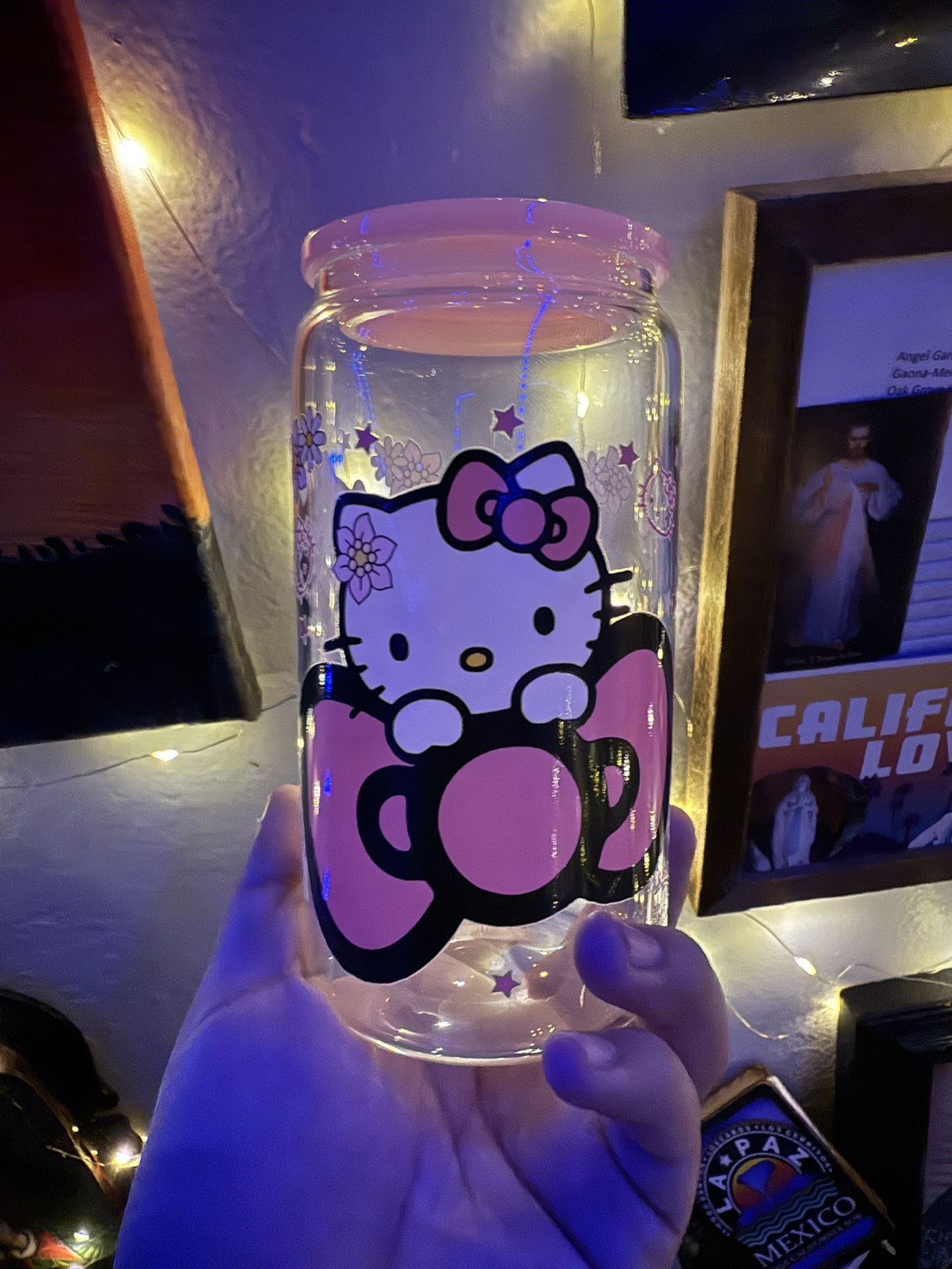 Hello Kitty Glass Cup