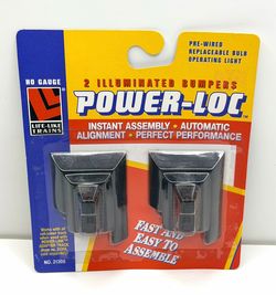 Life-Like HO Scale Power-Loc Illuminated Bumpers #21308 New Sealed Train Set
