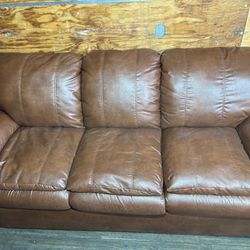 New Leather Sofa And Love Seat