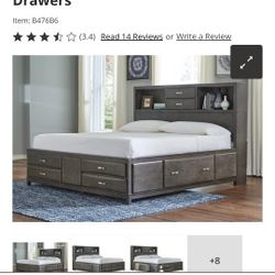 8 DRAWER STORAGE BED KING SIZE