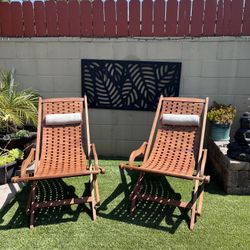 Wooden Lounge Chairs