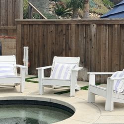 white Adirondack Chairs 3