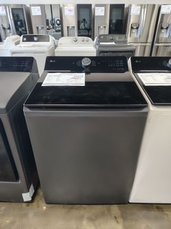 LG 5.5 cu.ft.Mega Capacity Smart Top Load Washer with Impeller Easyunload &AI Sensing