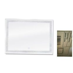 Dyconn Edison Crystal 48 in. x 36 in. Wall Backlit LED Mirror with Touch On/Off Dimmer and Anti-Fog Function