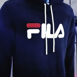 FILA Fleece Hoodie Women’s M Navy Blue