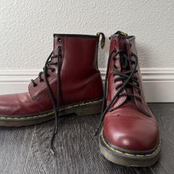 Doc Martens 1460 Cherry Boots US Size 8M