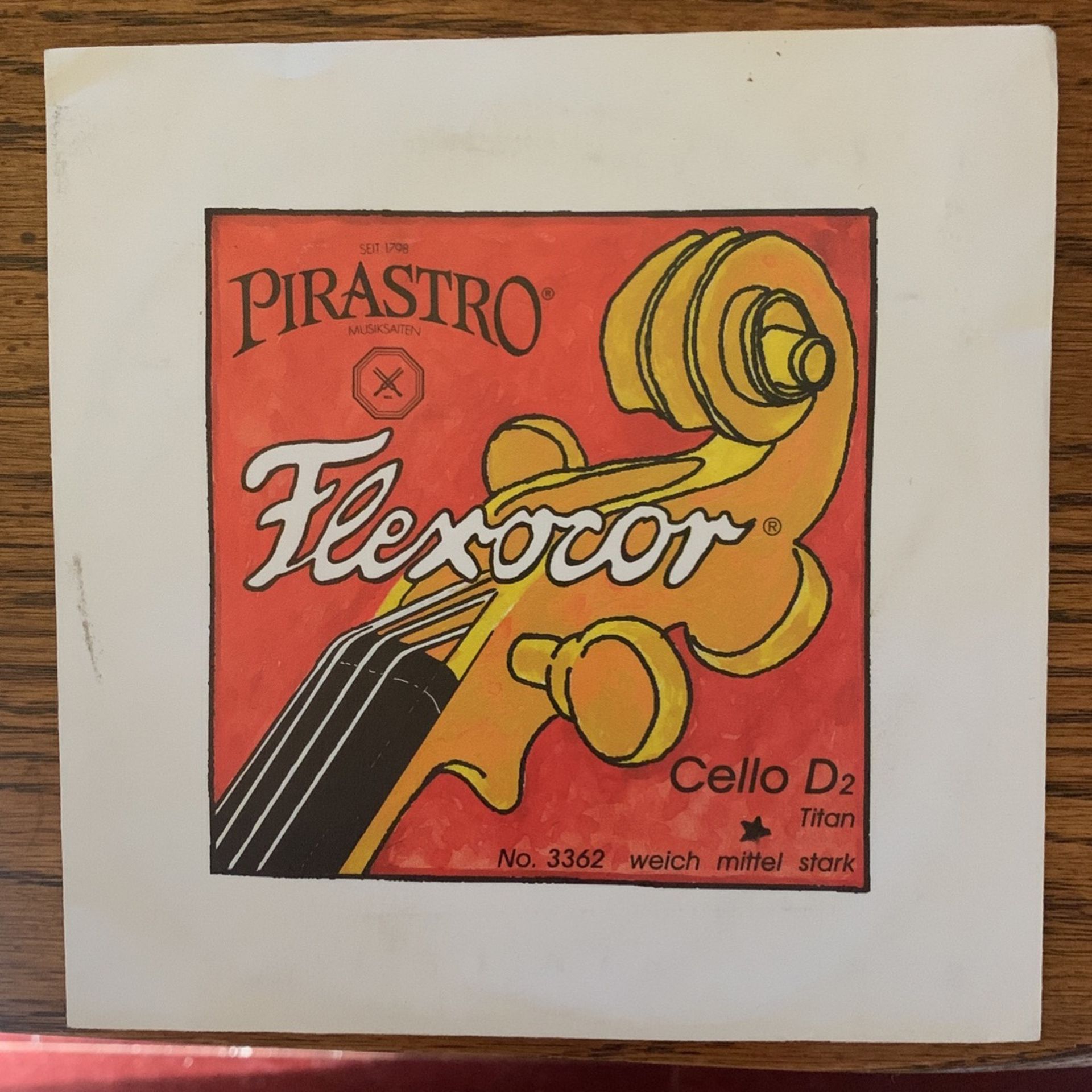Pirastro Flexocor 4/4 Cello D String New