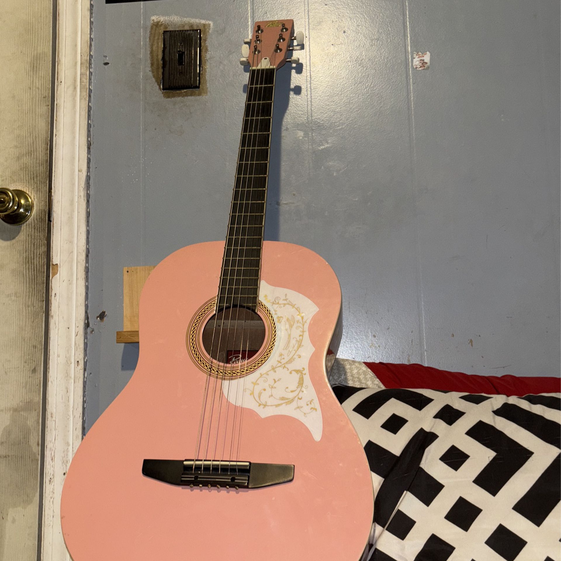 Pink Rogue Guitar