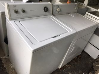 Washer dryer set Roper w/warranty