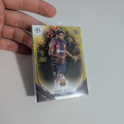 2023-24 Topps soccer lamine Yamal starball foil rookie card (hobby exclusive)