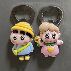 Funny Shin-chan Cartoon Bottle Opener - The Perfect Gift for Anime Fans!