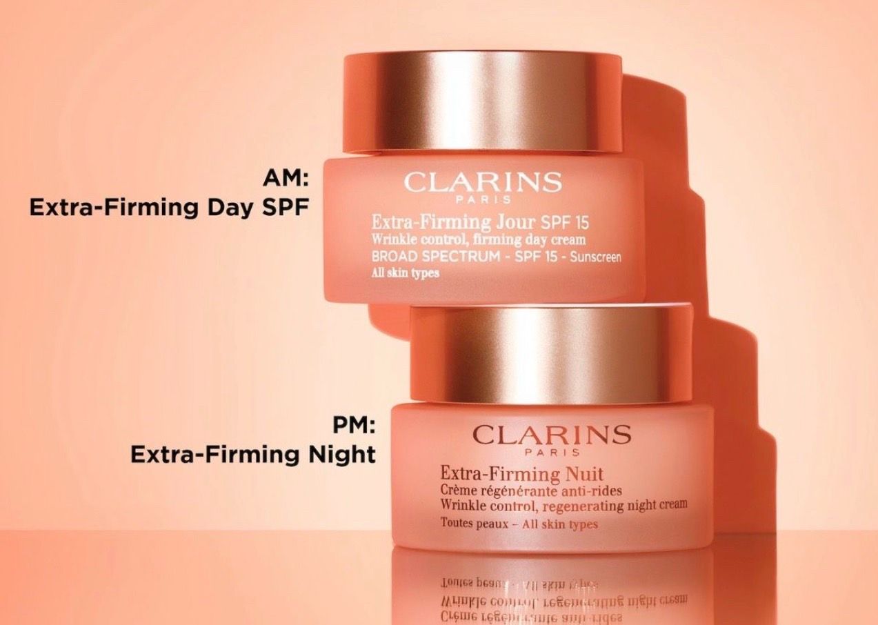 Clarins extra firming night day cream EACH $30 FIRM, some available AUTHENTIC
