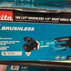 Makita 18V LXT Brushless 1/2  Right Angle Drill (Tool-Only) $240