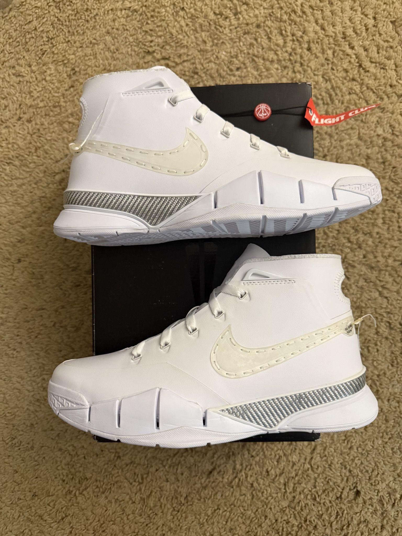 Size 10 - Nike Zoom Kobe 1 Protro Noise Cancelling (new With Box, Has Slight Yellowing On Swoosh And Missing The Removable Tongue tag )