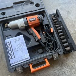 Ridgid Impact Wrench W/ Socket Set 