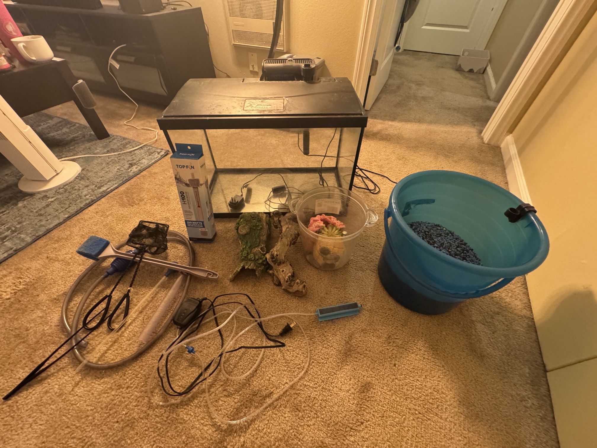 20G Fish Tank With Accessories