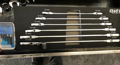 Ratcheting Wrench Set, 8-19mm Range