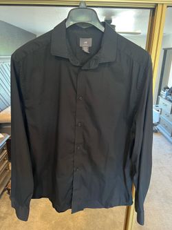 H&M Black Slim Fit Dress Shirt – XL
