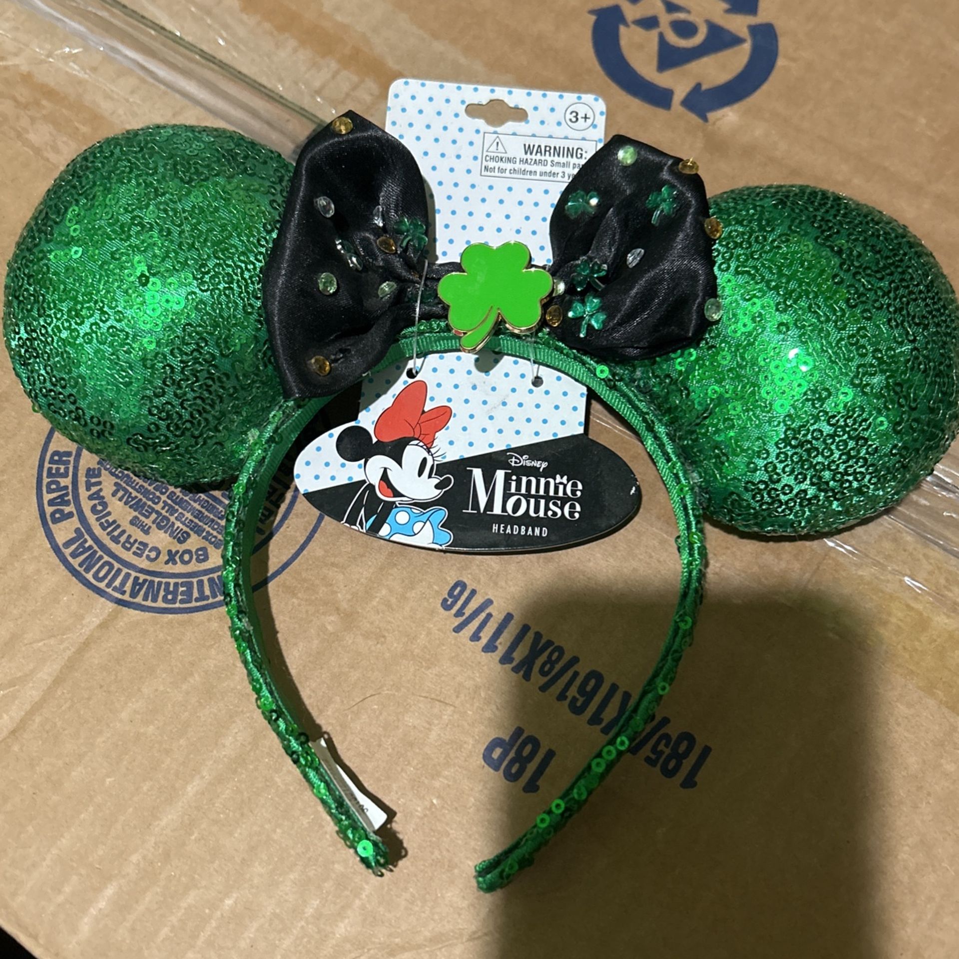 St Patrick’s Day Minnie Mouse Ears