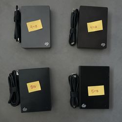 Seagate Portable Hard Drive 5TB & 4TB