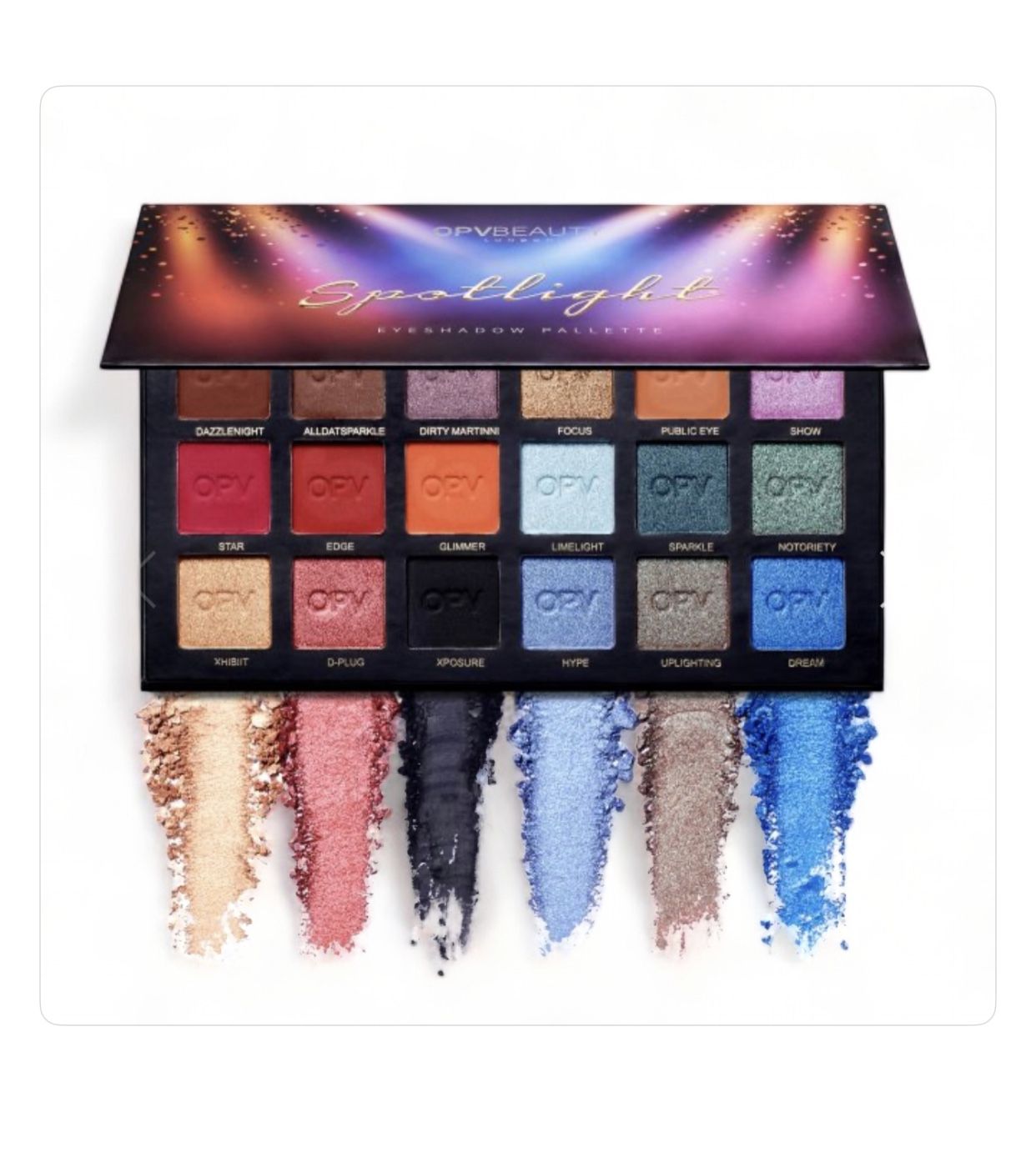 OPV BEAUTY SPOTLIGHT Eyeshadow Palette Full Size 18 Shades Sealed NIB