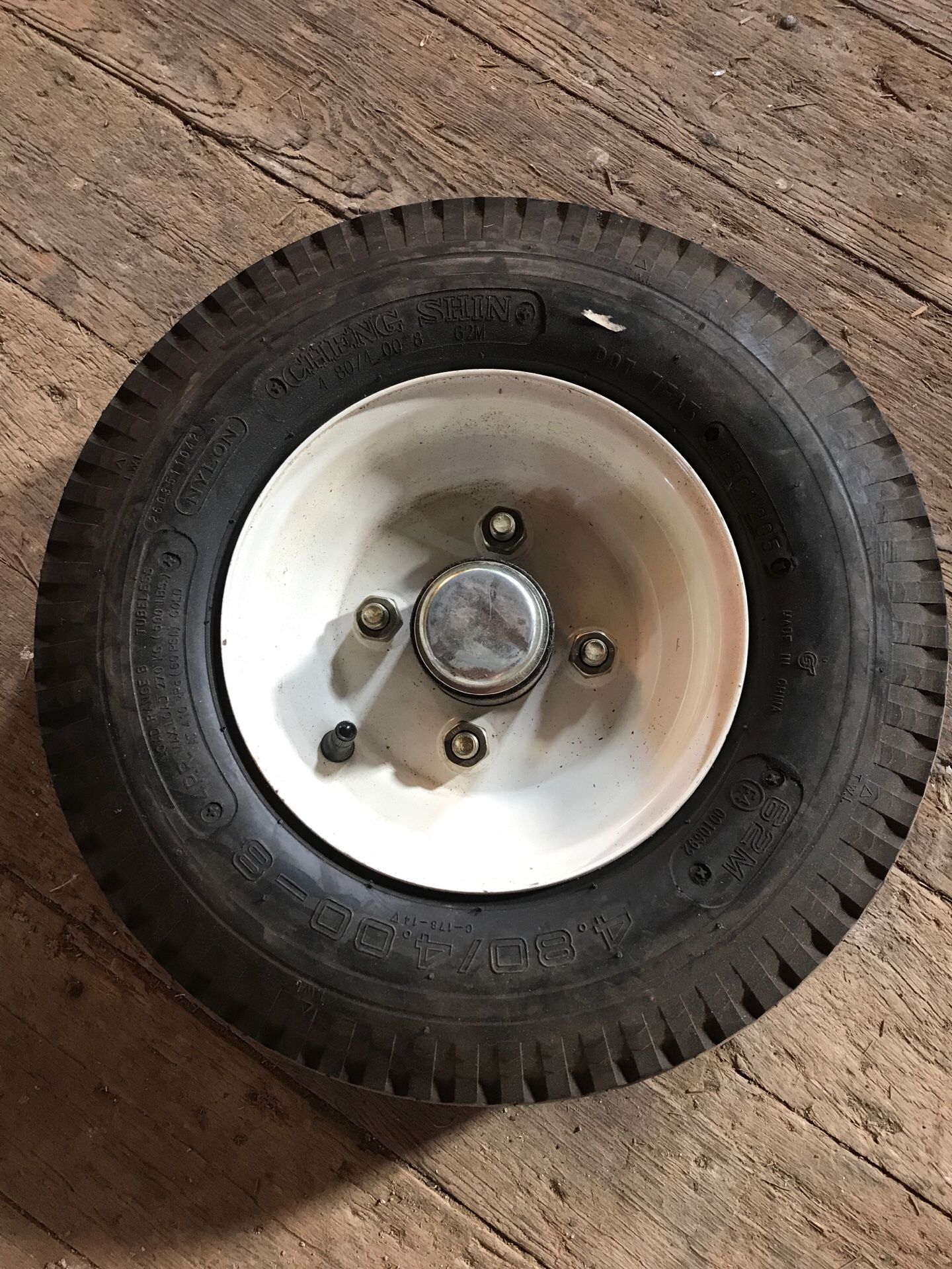 New 480/400-8” tire wheel