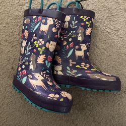 New Girls Rainboots Size 8(toddler)