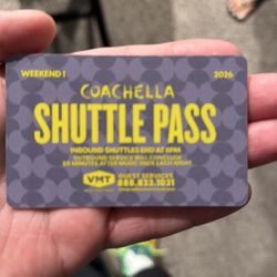 Coachella Shuttle Pass