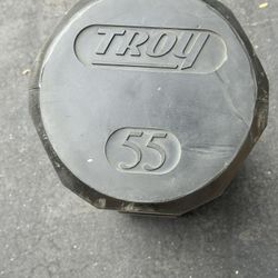 Single 55 Lb Troy Dumbbell