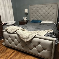Queen size Bed Frame & Foot Board