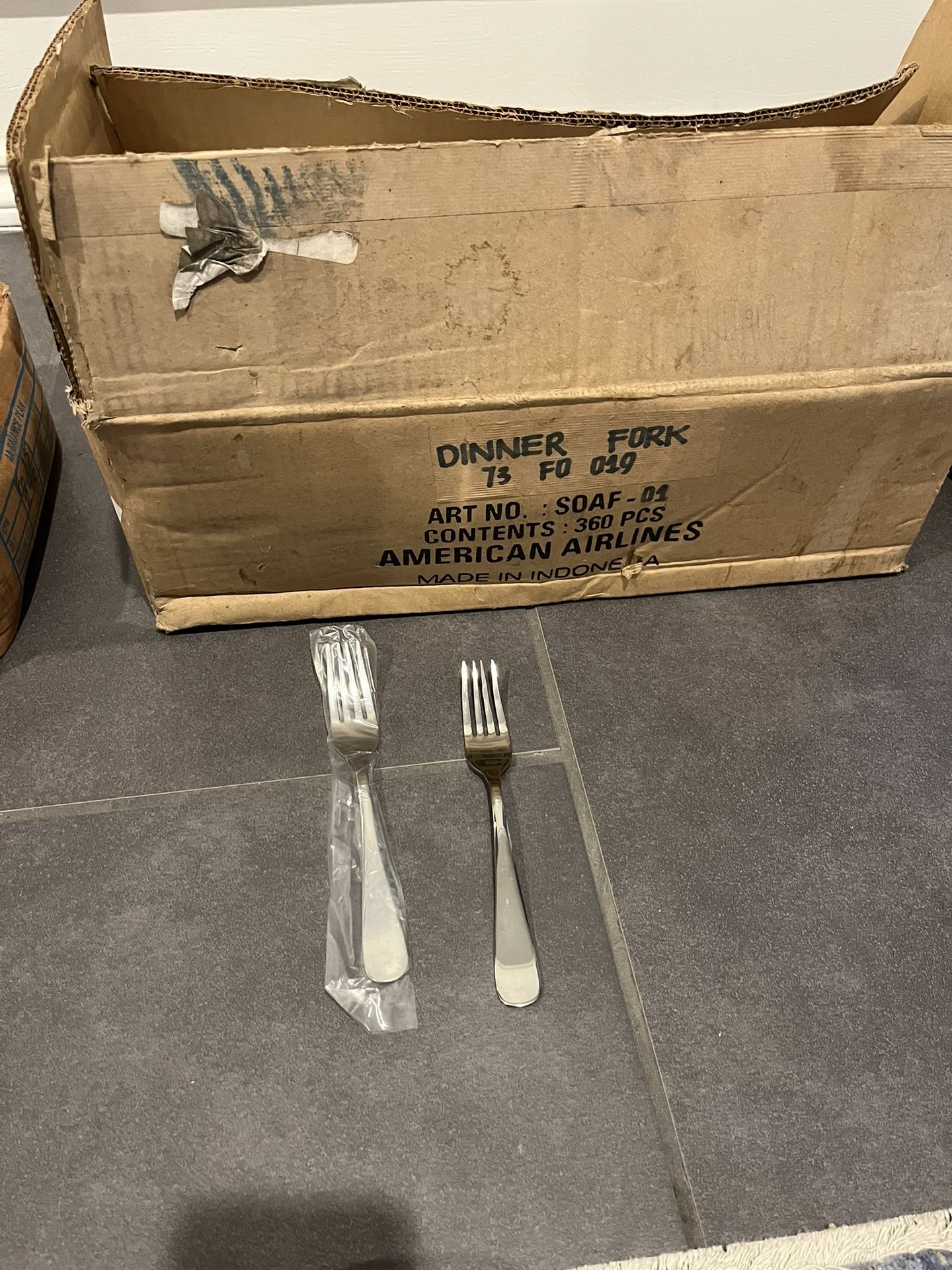 American Airlines Silverware