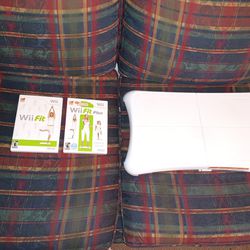 Nintendo Wii balance board with Wii Fit And Wii Fit Plus Complete Video Games 