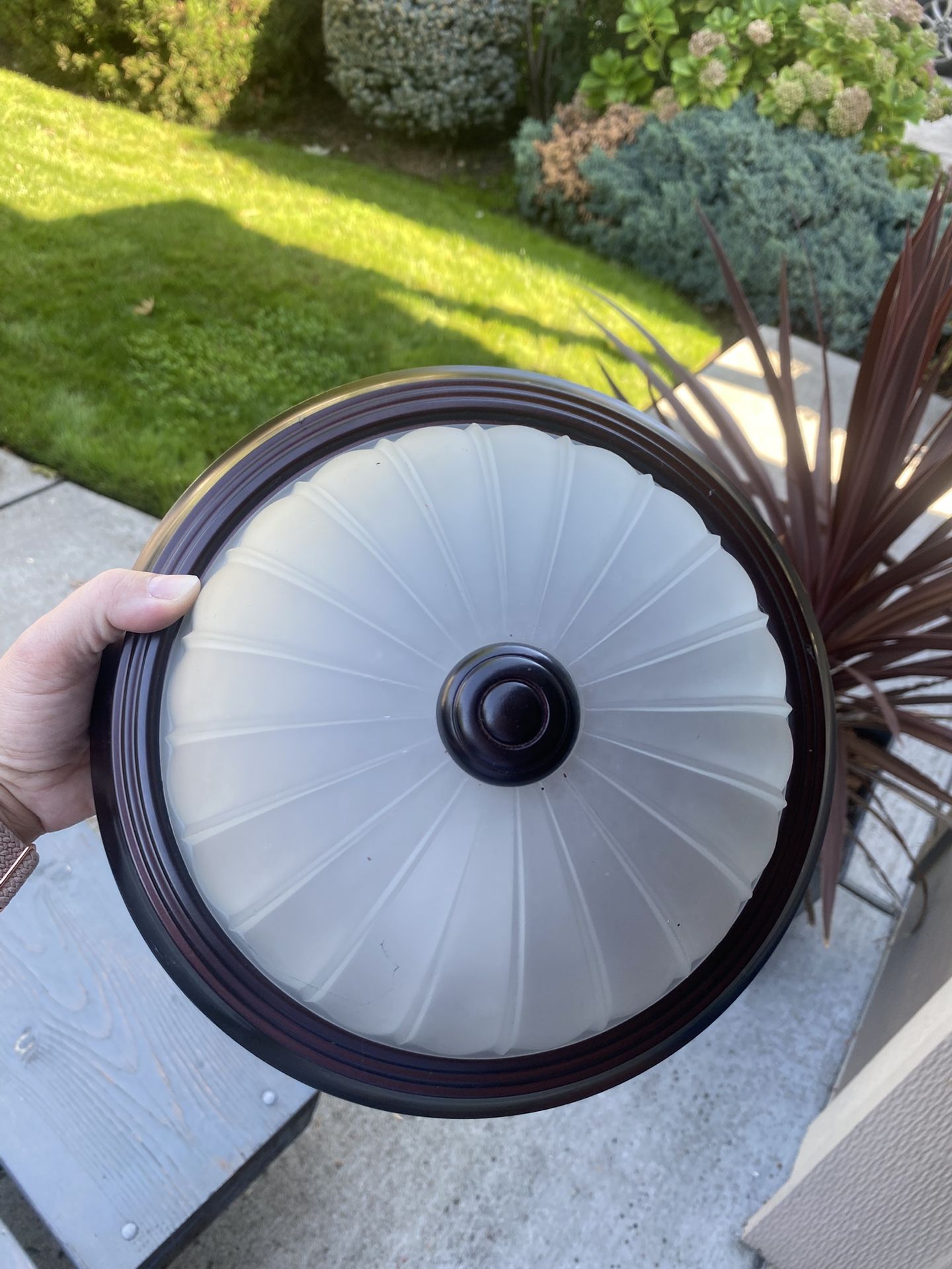 Indoor ceiling dome light fixture