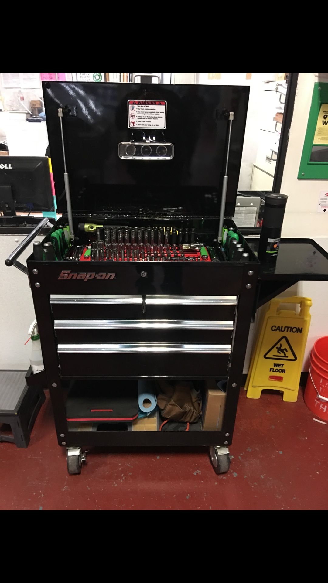 Blue point/Snap on tool cart with side accessories (NO TOOLS INCLUDED!)