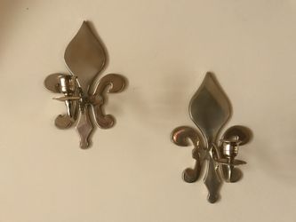 Brass wall candle sconces