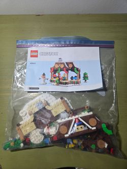 Lego 40602 Winter Market Stall and 2 snowman sets- used