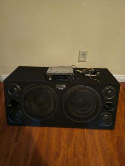 Kenwood  3-way bass reflex speaker system  with kenwood stereo