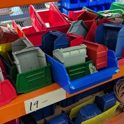 Plastic Small Parts Shelf Bins Trays